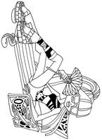 kolorowanki malowanki monster high dla dziewczynek, kolorowanka Cleo de Nile leży sobie na leżaku, rysuneczek do wydruku numer  34